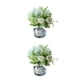 thumbnail image 1 of Flores artificiales Matsuzay 2 piezas Verde peonía+negro, 1 of 6