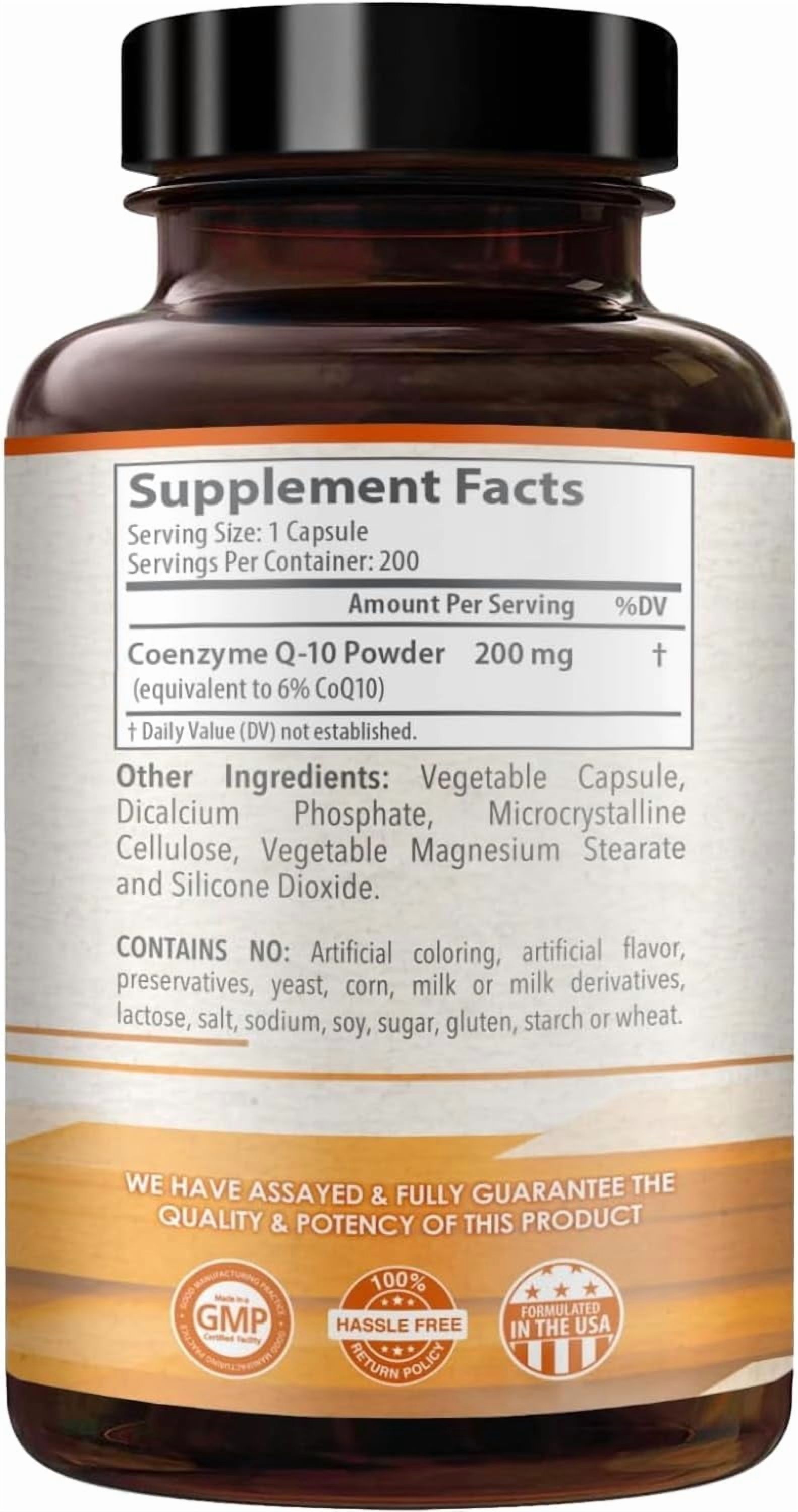 Healthy Way CoQ10 Supplement, Antioxidant Support for Heart Health & Energy, 200mg, 200 Capsules