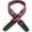 Purple Flowers, variant on Lock-It Straps Bob Masse Rock Art Leather End Guitar Strap Red Thistles
