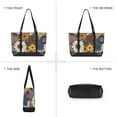 thumbnail image 6 of FORMRS Canvas Laptop Tote Bag for Women with 15.6" Computer Compartments Shoulder Handbag, Beige Flowers, 6 of 7