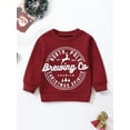thumbnail image 2 of Faithtur Bébé Printemps Automne Romper, Lettre Wapitis Imprimé Manches Longues Col Rond Combinaison/sweatshirt pour Noël, 2 of 9