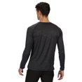 thumbnail image 2 of Regatta - Camiseta Jaspeada Burlow Manga Larga Hombres (Gris India), 2 of 4
