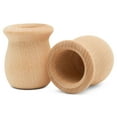 thumbnail image 1 of Bean Pot Candle Cups, 1-5/8 Inch, 29/32 Inch Hole, Pack of 100 Unfinished Wood Candle Holders, Wood Turnings for Crafts, by Woodpeckers, 1 of 7