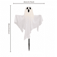 thumbnail image 2 of Solar Powered Halloween Ghost Lights with Stake Design, 5-Pack, Warm White, for Outdoor Yard, Halloween Decoration, 2 of 5