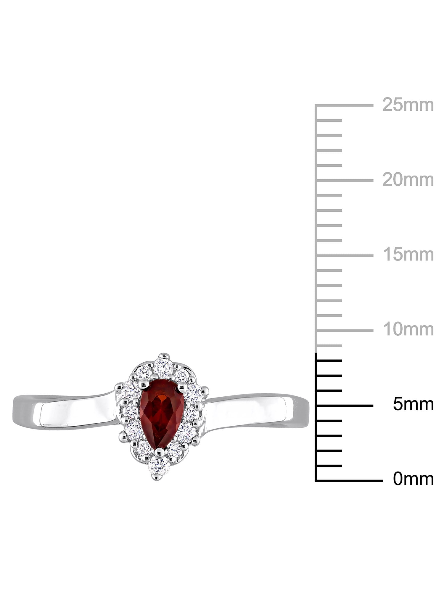Everly Women's Garnet Sterling Silver Ring
