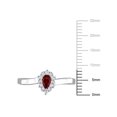thumbnail image 2 of Everly Women's Garnet Sterling Silver Ring, 2 of 6
