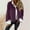 Purple, variant on Women's Autumn And Winter Casual Loose Long Sleeved Button Solid Color Cardigan Jacket S Cardigan Open Front Knit Cardigans for Women Sweaters plus Size Hell Bunny plus Size Cardigan Stripe Sweater