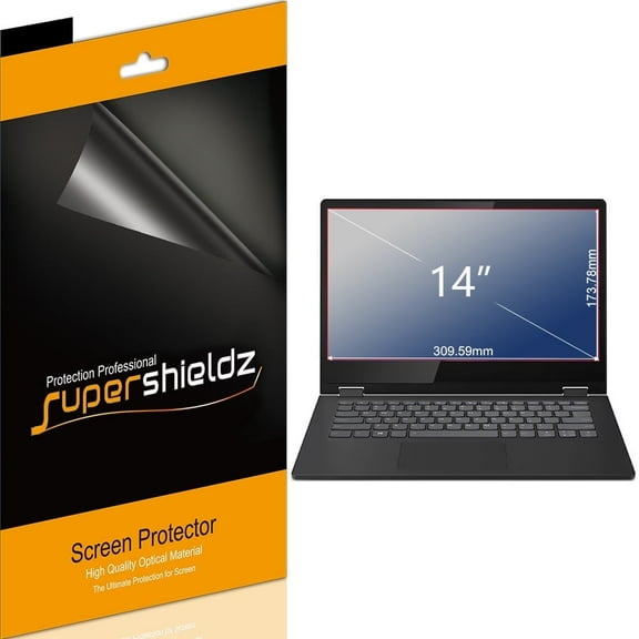 [3-Pack] Supershieldz for Universal 14 inch with 16:9 Aspect Ratio Laptop Screen Protector, (309.59mm x 173.78mm), Anti-Bubble High Definition (HD) Clear Shield