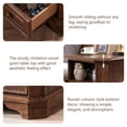 thumbnail image 7 of OKD Farmhouse Nightstand with Charging Station, End Table with 2 Drawers for Living Room, Side Table, Brown, 7 of 7