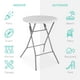 thumbnail image 3 of Mesa plegable Best Choice Products, barra redonda de 80 cm de altura, color blanco, 3 of 8