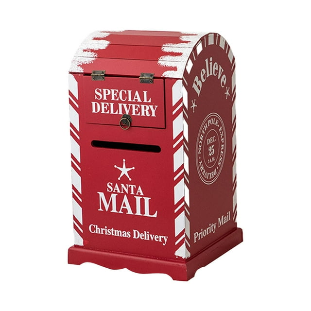 Christmas Mailbox 39cm Accessories Letters to Santa Decor Farmhouse Decor Kids