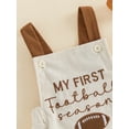 thumbnail image 6 of Newborn Football Romper Baby Boy Girl My 1st Football Season Embroidery Corduroy Overalls Infant One Piece Bodysuit Game Day Outfit, 6 of 8