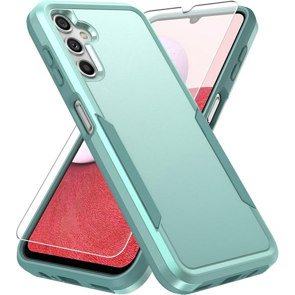 REQO for Galaxy A14 5G Phone Case,Samsung Galaxy A14 5G Case with Screen Protector,Heavy-Duty Tough Rugged Shockproof Protective Phone Case for Samsung A14 5G, Green