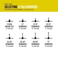 thumbnail image 4 of 990048FGT Hinkley Lighting Accessory - Ceiling Fan Down-rod-48 Inch Down Rod Length-Graphite Finish, 4 of 9