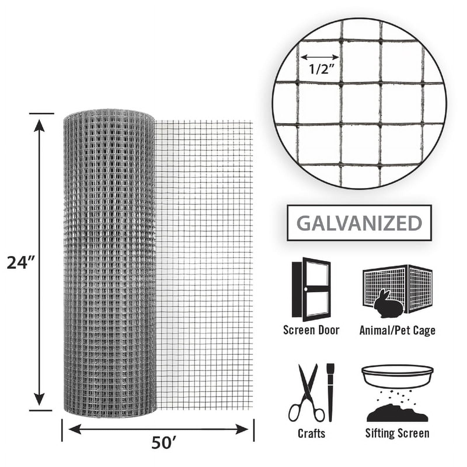 Garden Zone 19-gauge 1/2-inch Hardware Cloth 24inx50ft  100515943