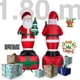 thumbnail image 5 of Inflable Navideño Decoracion Grande 1.8m Santa Claus Regalo Marthing Con luces LED, Facil de Instalar, Uso Interior y Exterior, Resiste y Duradero, Decoracion Navideña Patio y Jardin, 5 of 10