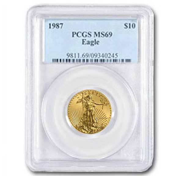 1987 1/4 oz American Gold Eagle MS-69 PCGS