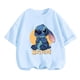 thumbnail image 3 of Camisetas para niños, ropa de Stitch, camisetas para niñas, mono de camión para niños, camisetas de manga corta de Sonic para niños, ropa de verano para niñas, 3 of 5