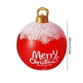 thumbnail image 3 of 2uds. Bola inflable de Navidad de 60 cm, bola inflable de Navidad con brillo de PVC (estilo F), 3 of 3