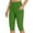 ZA Green, variant on Women's Pants Yoga Wide Leg Capris High Waist Capris Pants Soft with Pockets Army Green Womens Trousers L