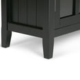 thumbnail image 6 of Acadian 39 inch Wide Solid Wood Transitional Storage Cabinet in Black, 6 of 13