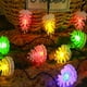 thumbnail image 1 of Luces solares de piña - Luces exteriores solares de 16,4 pies con 8 modos, luces amarillas y multicolores de piña para jardín, patio y decoración navideña, 1 of 9