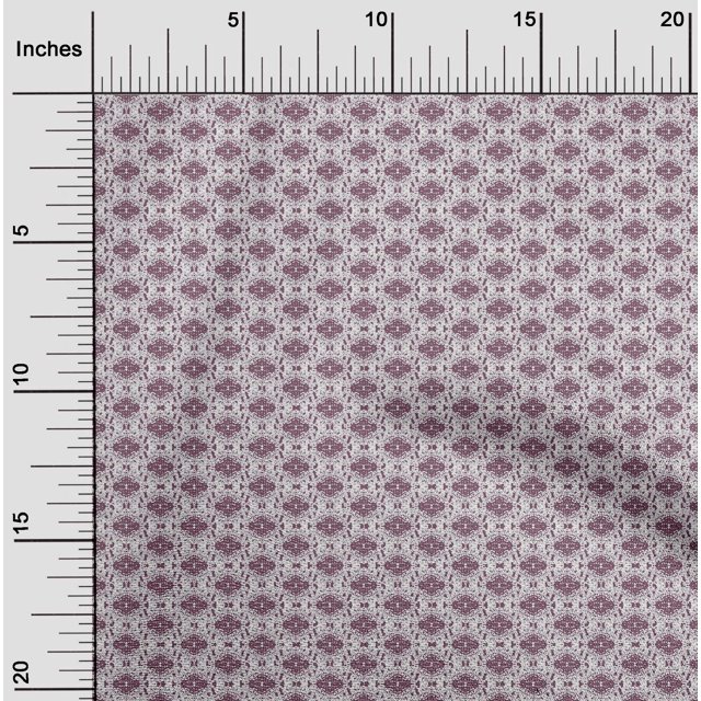 oneOone Polyester Lycra Wine Fabric Geometric Check Sewing Craft Projects Fabric Prints By Yard 56 Inch Wide