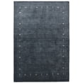 thumbnail image 3 of Rugsotic Carpets Hand Knotted Wool Area Rug 8'x10' Charcoal Contemporary Rectangle Indoor Rug for Living Room, Bedroom Antimicrobial L00520, 3 of 6