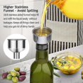 thumbnail image 2 of Glass Olive -500 Ml Green And Vinegar With Pourer And Funnel-olive Carafe, 2 of 5