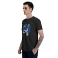 thumbnail image 5 of Blue Tiger Men's T-Shirt Cotton 100% Summer Tops Fashion Casual Blue Tiger Short Sleeves for Men Women Round Collar Top Tees, 5 of 6