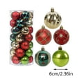 thumbnail image 3 of 30ct Christmas Ball Ornaments - 2.36" Shatterproof Red, Green & Gold Hanging Balls for Xmas Tree, Wedding & Holiday Decor, 3 of 9