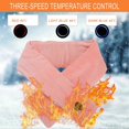 thumbnail image 4 of USB Heated Heating Scarf 3 Temperature Control Warming Neck Scarf Wrap for WinterPink, 4 of 5