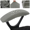 thumbnail image 5 of Armrest Slipcover Pads, Office Chair Arms Protector, Stretchable Chair Covers for Desk/Rotating/Computer Chair, Coffee, 2Pairs, 5 of 6