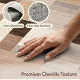thumbnail image 6 of ODIKA 8'x10' Washable Area Rug Durable, Non-Slip Large Beige Abstract Interlocking Shapes Neutral Blocks Brushstroke for Living Room, Under Sectional, Family, 6 of 7
