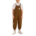thumbnail image 2 of HIPYLO Baby Adjustable Strap Overalls Toddler Kids Fall Winter Long Bib Pants Girls Clothing with Front Pocket for Outdoor Play Pants for Girls, 2 of 8