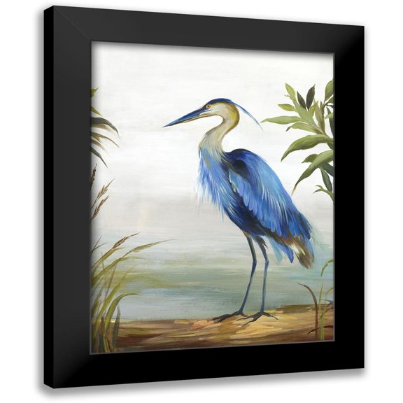 Wilson, Aimee 12x14 Black Modern Framed Museum Art Print Titled - Blue Heron