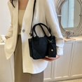 thumbnail image 1 of Bolso de mano para mujer Wdftyju Bolso de compras de fieltro informal bandolera negro, 1 of 2