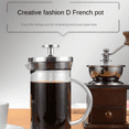 ckepdyeh French Press Coffee Pots Stainless Steel Glass Coffee Maker