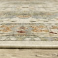 thumbnail image 3 of Oriental Weavers Lucca Wool Blend Area Rug - 2063Y - 9'10" x 12'10" - in Ivory/ Multi - Vintage Inspired, Wool Blend, Family, Dining, Living Room Rug, 3 of 3