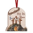 thumbnail image 1 of Easter Wooden Pendant Holiday Decoration Pendant Wooden Crafts Unique Easter Themed Design Including Such As Crosses With Colors And A Festive Atmosphere., 1 of 8
