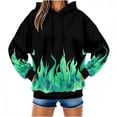 thumbnail image 2 of Goodtrade8 Women's Sweatshirts Hooded Pullover Sweatshirt Colorful Pocket Printed Cool Design Long Sleeve Hoodies Tops, 2 of 9
