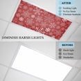 thumbnail image 4 of Red Snowflake Christmas Fluorescent Light Covers, Xmas Snowflake Red Magnetic Light Covers for Ceiling Lights, Fluorescent Ceiling Shade Filters for Classroom Bedroom Office 4x2Ft x 4PCS, 4 of 8