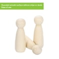 thumbnail image 4 of Uxcell 30 Pack Wood Peg Dolls 3.54 Inch Female Unfinished Natural Wooden Figures, 4 of 6