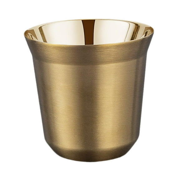 Vasos de metal Zulema Copas al aire libre 80 ml Reutilizable oro