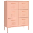thumbnail image 2 of vidaXL Armoire à Tiroirs Rose 80x35x101,5 cm Acier, 2 of 5