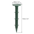 thumbnail image 2 of Plastic Garden Stakes Anchors Landscape Ground Nail 110mm 4.3-inch Green 20 pcs, 2 of 4