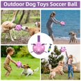 thumbnail image 4 of Pelota de fútbol QDAN Dog Toy con correas de 15 cm para perros pequeños, 4 of 8