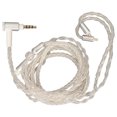 thumbnail image 4 of Earphone Upgrade Cord, 2 Pin Silver Plated Headphone Cable Soft White  For Home, 4 of 8