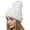 White, variant on Women Winter Hat Warmer Casual Plush Crochet Multicolor Women Hats Knit Ball Baseball Caps Black One Size