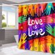 thumbnail image 1 of Prides Month Valentine's Day Series Prides Month Bathroom Shower Curtain Home Waterproof Shower Curtain Toilet Partition Shower Curtain, 1 of 6